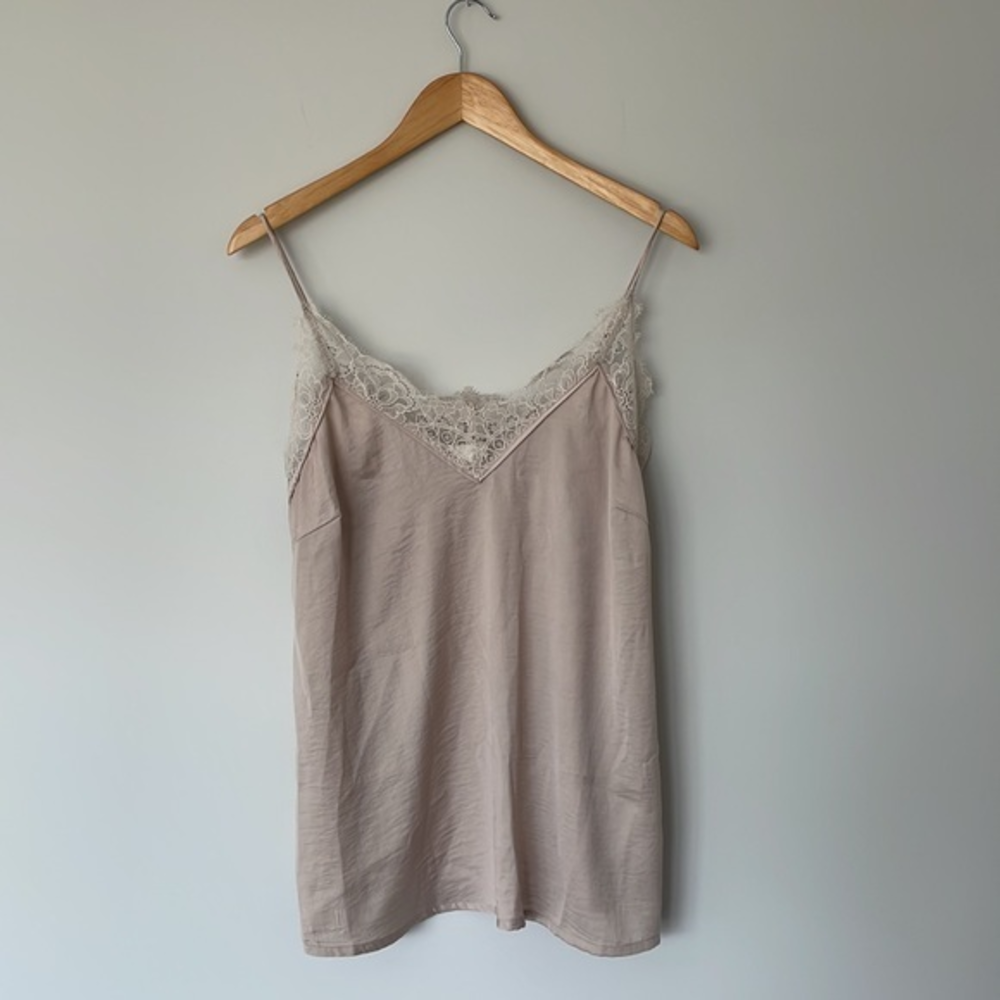 H&M Satin Cami with‎ Lace